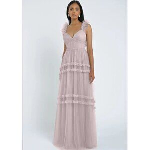 Vintage Lilac Ruffle Tulle A-Line Gown Style Graham Size 10